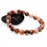 Bracelet Pierre Jaspe Cappuccino | Lithothérapie Stéphanie